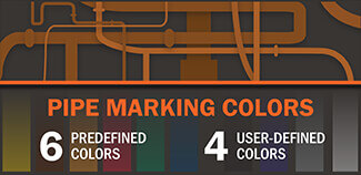 Pipe Marking color chart graphic