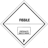 DOT Fissile label