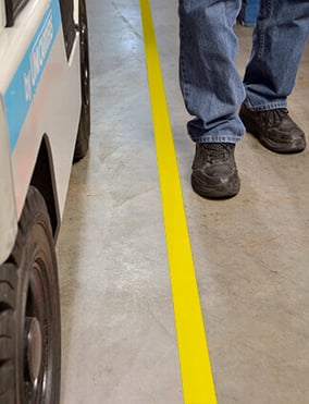 Floor marking grips floors in freezers.