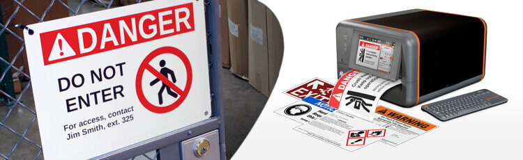 DuraLabel Kodiak prints large signs and labels