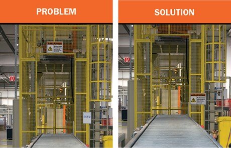 Safety Signs. Image showing good placement vs. bad placement.