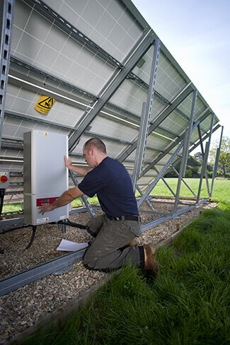 solar panel controller box installation