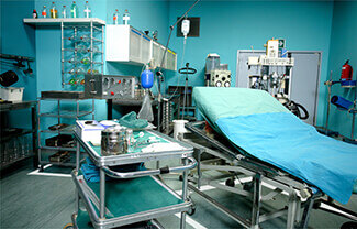 An operating room awaiting Kaizen organization.