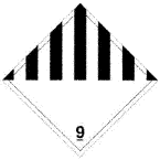 DOT Class 9 label