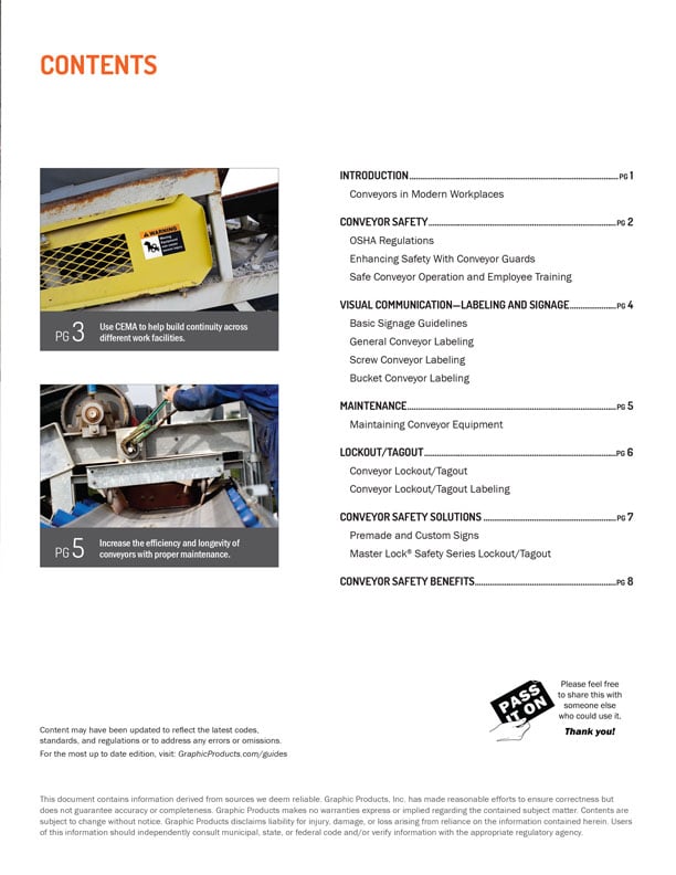 Conveyor Safety Guide