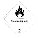 Flammable Gas label