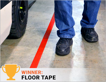 Floor tape vs paint - visibility