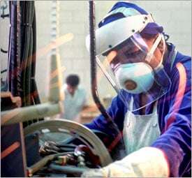 Employers should provide appropriate eye and face protection