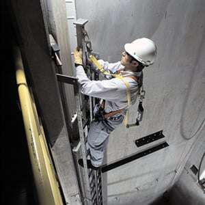 Fall protection at work.