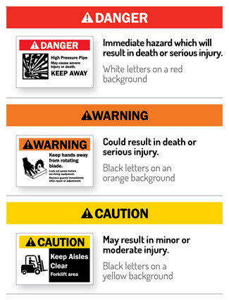 manufacturing sign and labels