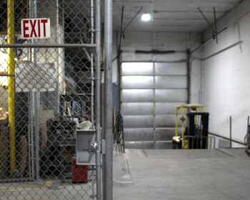 Signs provide direction for workers.