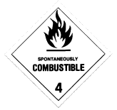 Spontaneously Combustible label